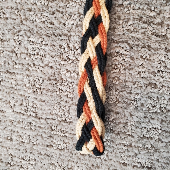 Vintage braided fabric belt - Picture 5 of 8